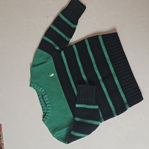 Toddler size 2- Polo sweater, Green&Navy